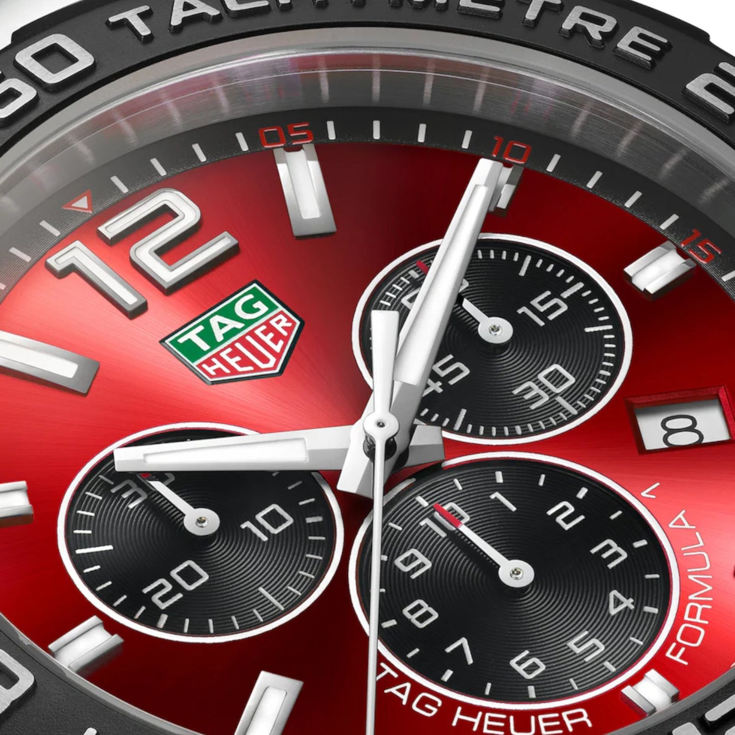 Tag Heuer 43mm Formula 1 Chronograph Red Quartz Men's Watch CAZ101AN.FT8055