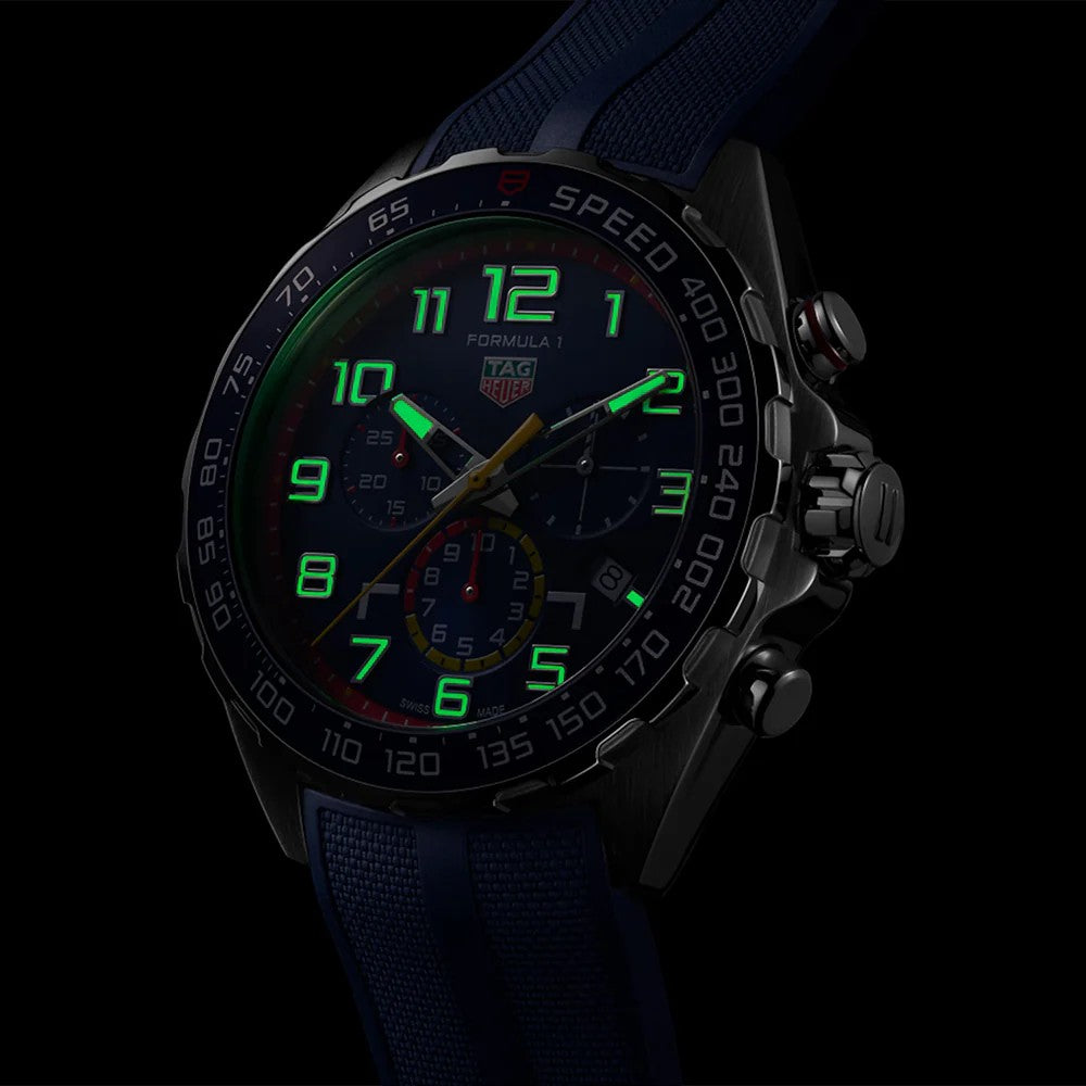 Tag Heuer 43mm Formula 1 Red Bull Men's Quartz Watch CAZ101AL.FT8052 Blue Chrono