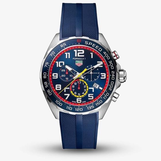 Tag Heuer 43mm Formula 1 Red Bull Men's Quartz Watch CAZ101AL.FT8052 Blue Chrono